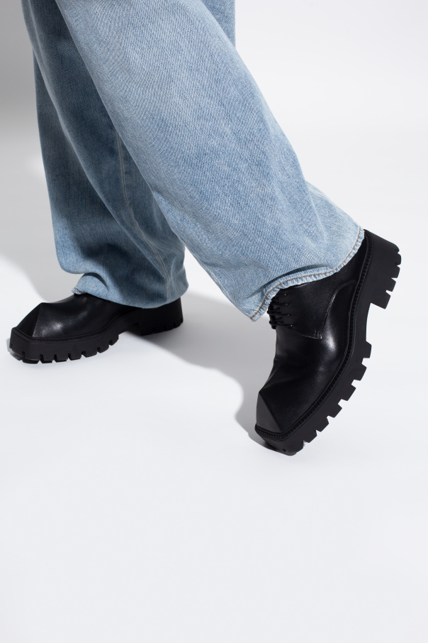 Black 'Rhino' derby shoes Balenciaga - skechers dlites 10 marathon ...